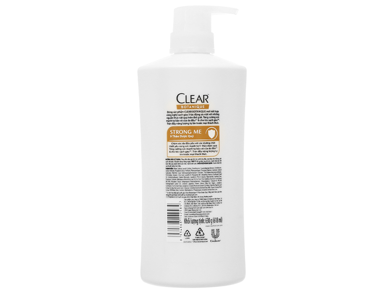 Dầu gội Clear Botanique 9 loại thảo dược 900ml