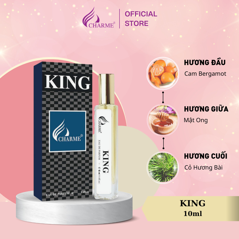 Nước hoa nam Charme King 10ml