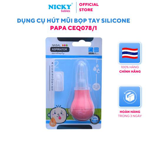 Dụng cụ hút mũi bọp tay Silicone PAPA CEQ078/1