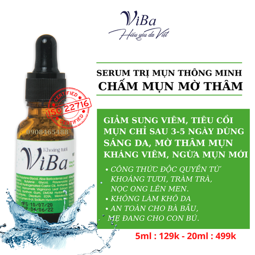 SERUM TRỊ MỤN, THÔNG MINH VIBA GIÚP MỜ THÂM SẠCH MỤN 20ML