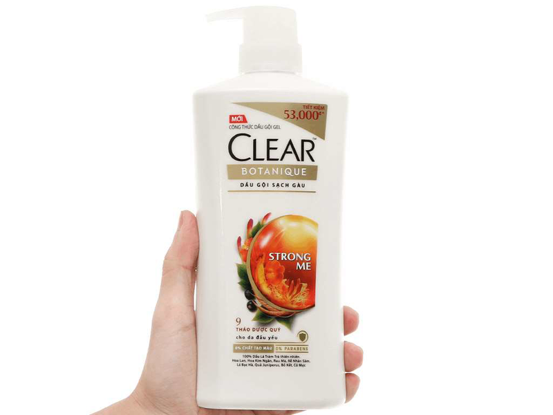 Dầu gội Clear Botanique 9 loại thảo dược 900ml