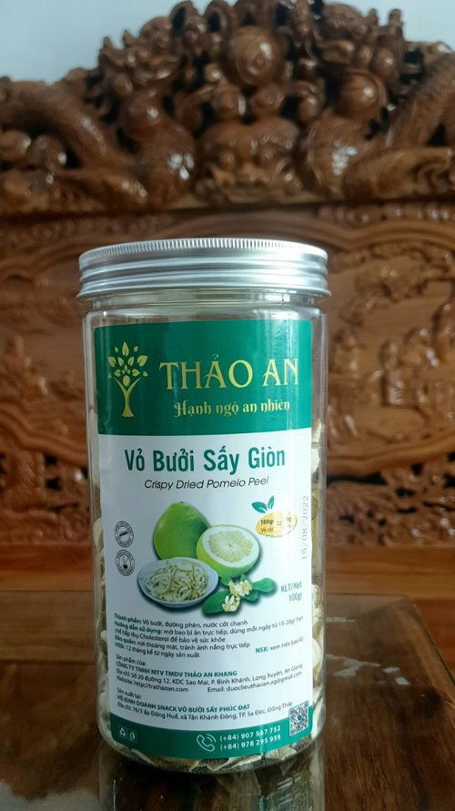 Vỏ bưởi sấy giòn Thảo An 100gr