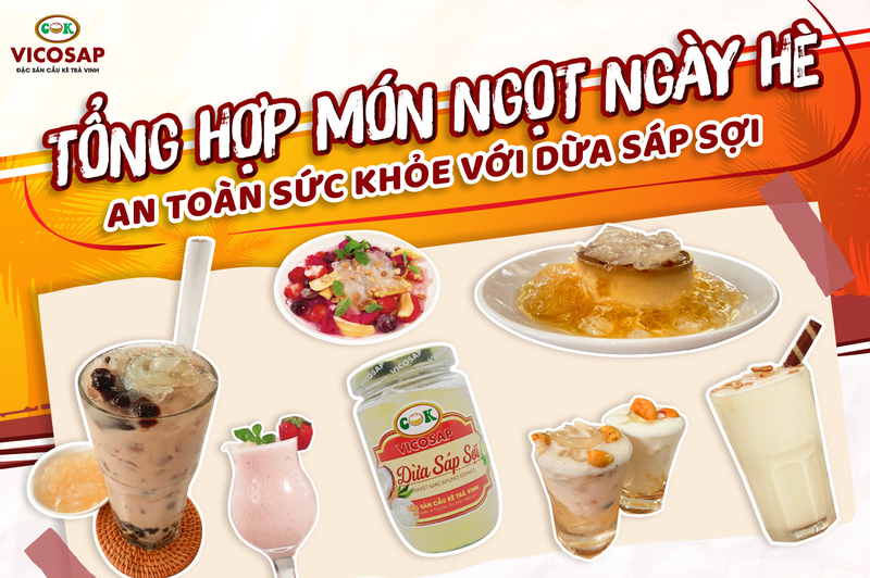 Dừa Sáp Sợi Vicosap 400ml