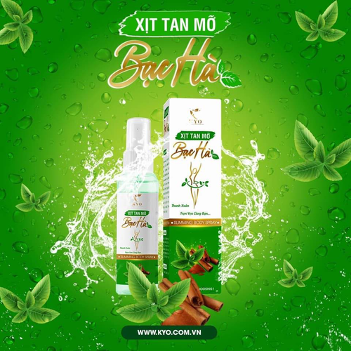 Xịt Tan Mỡ Bạc Hà