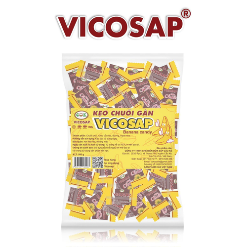 Kẹo Chuối Gân Vicosap [Túi 500g]