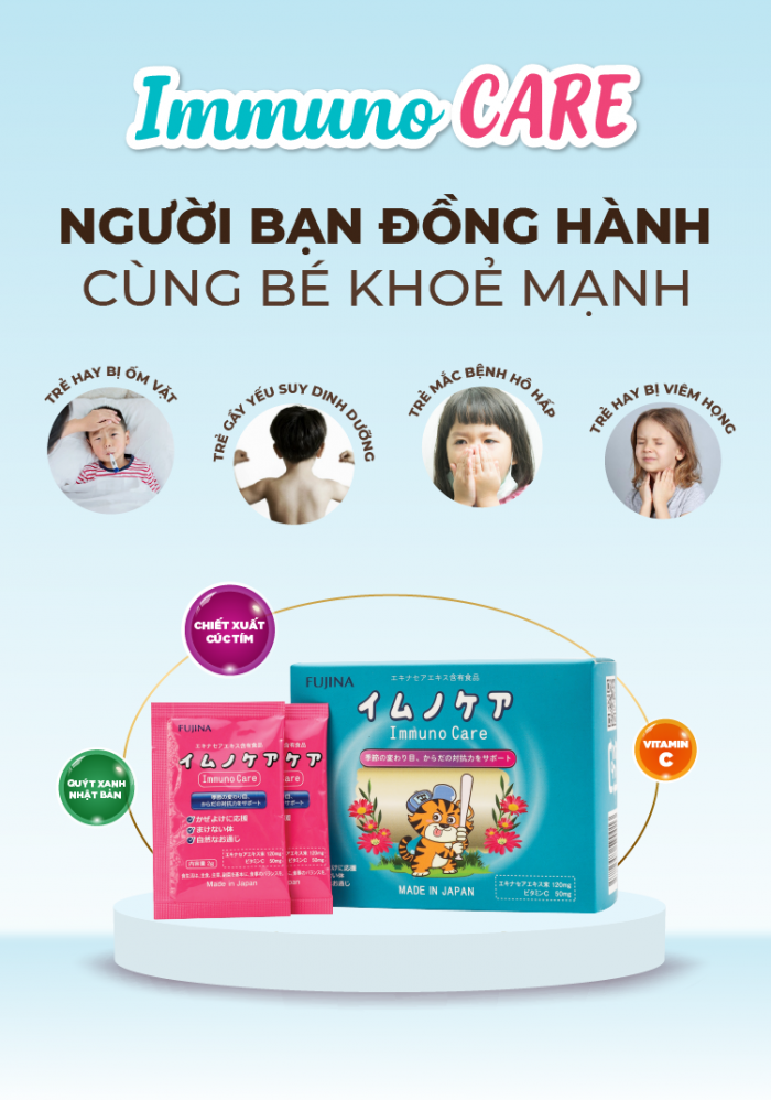 CỐM IMMUNO CARE TĂNG HỆ MIỄN DỊCH CHO TRẺ TỪ NHẬT BẢN