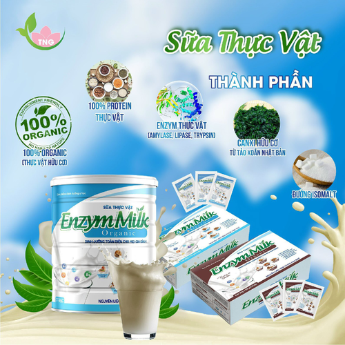 SỮA THỰC VẬT ENZYMMILK HƯƠNG VANI LON 900G