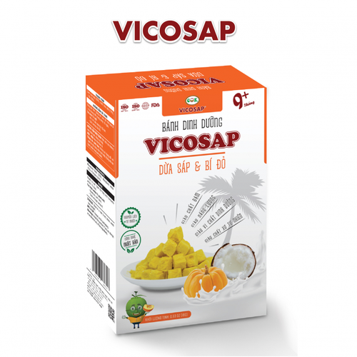 [CHO BÉ] Bánh Vicosap - Dừa Sáp & Bí đỏ [18g]