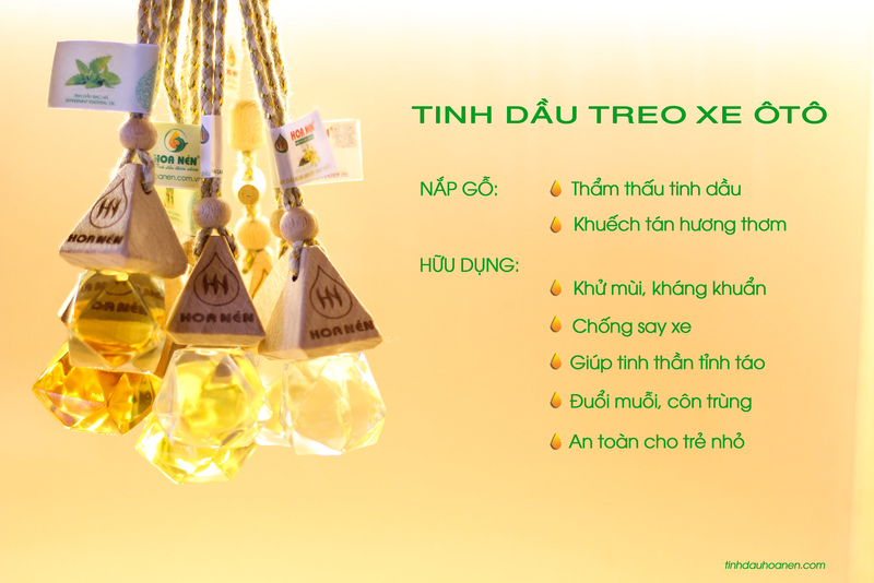 Tinh dầu treo xe oto sả chanh