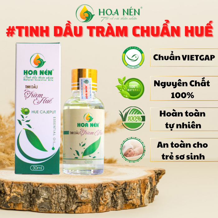 Tinh dầu tràm Huế nguyên chất  - 30ml Hoa Nén