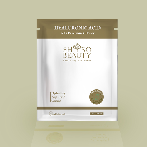 MẶT NẠ SINH HỌC BIOCELL , HYALURONIC ACID VỚI TINH DẦU NGHỆ, MẬT ONG