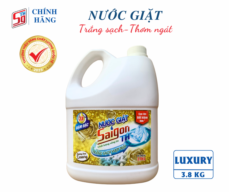 Nước giặt Saigon TH 3.8kg hương hoa Luxury