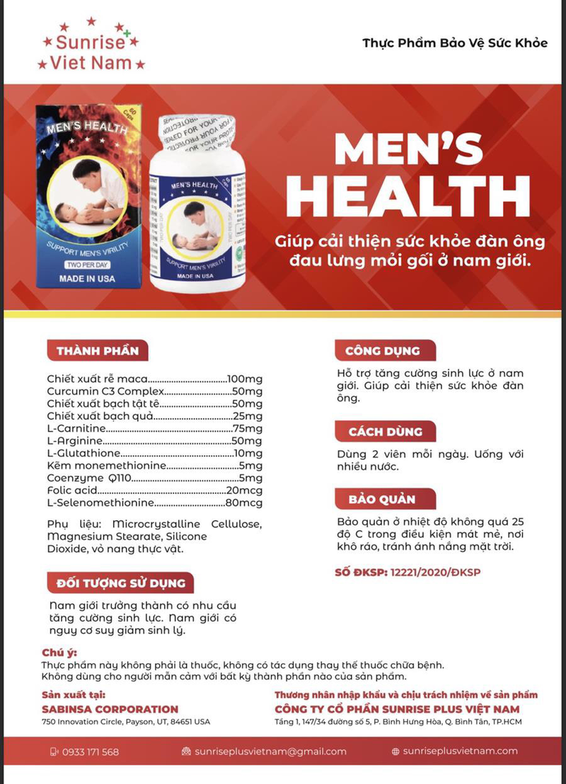 img-review-Thực phẩm bảo vệ sức khoẻ tăng sinh lý nam giới MEN'S HEALTH