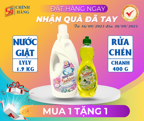 Nước giặt Saigon TH 1.9kg hương hoa Lyly