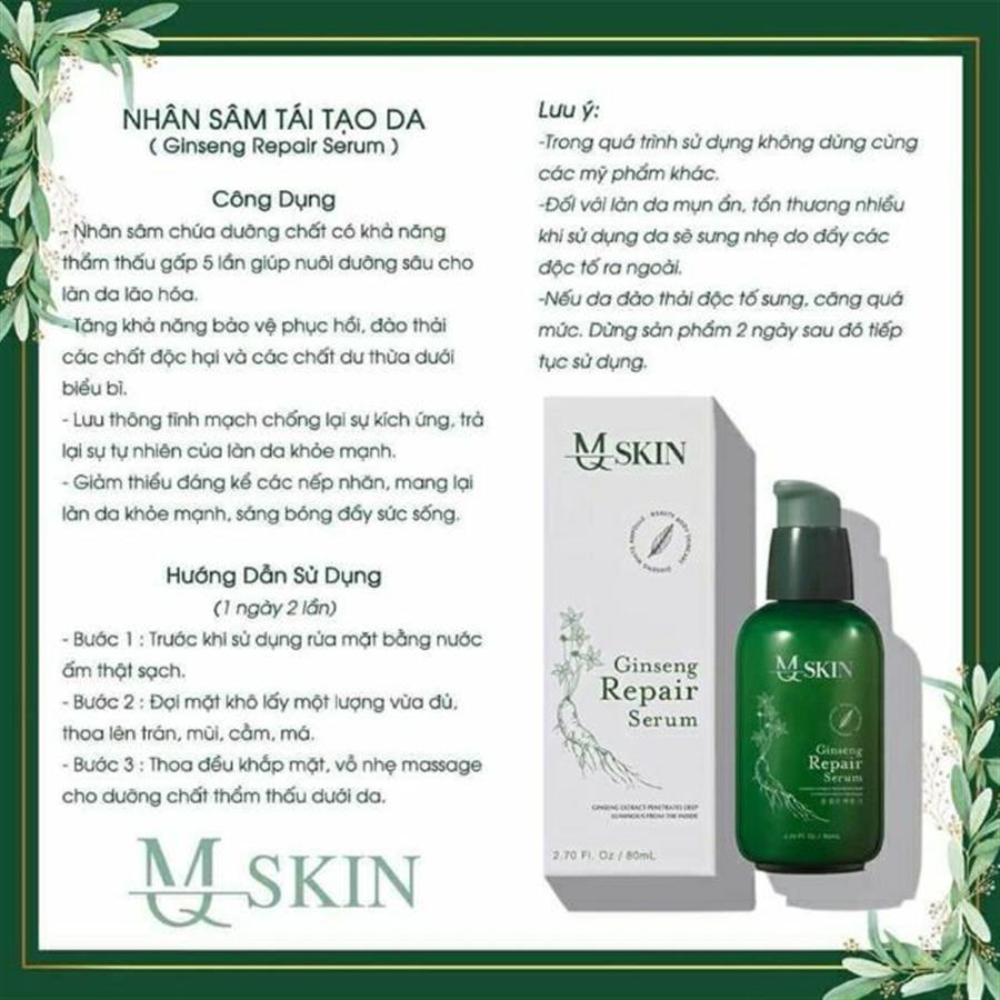 Tái tạo da nhân sâm MQ SKIN