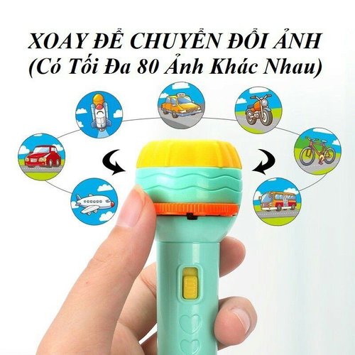 Đồ chơi đèn pin chiếu bóng cho bé