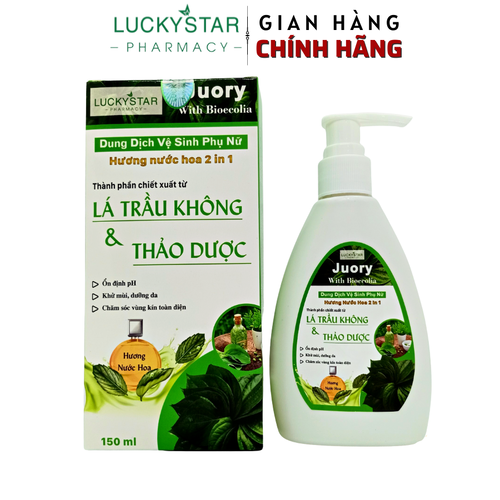 DUNG DỊCH VỆ SINH PHỤ NỮ THẢO DƯỢC HƯƠNG NƯỚC HOA JUORY 150ML - LUCKY STAR