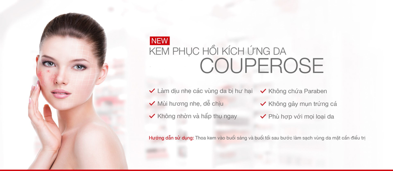 Kem phục hồi kích ứng da Couperose