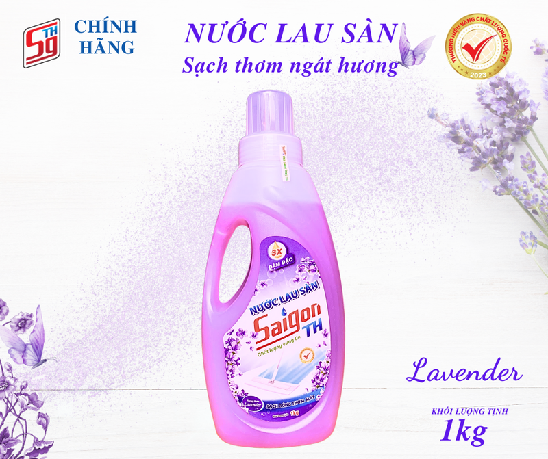 Nước lau sàn Saigon TH 1kg hương Lavender