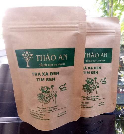 Trà xạ đen tim sen Thảo An túi zip 18gr