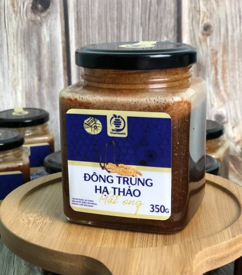 Mật Ong Đông Trùng Hạ Thảo Hộp 350gram - Nấm Ngon Việt