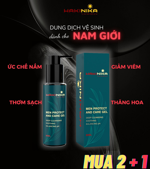 [MUA 2 TẶNG 1] Dung Dịch Vệ Sinh Nam Chiết Xuất Thiên Nhiên - HAKINIKA