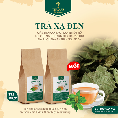 Trà xạ đen Thảo An túi Kraft 150gr