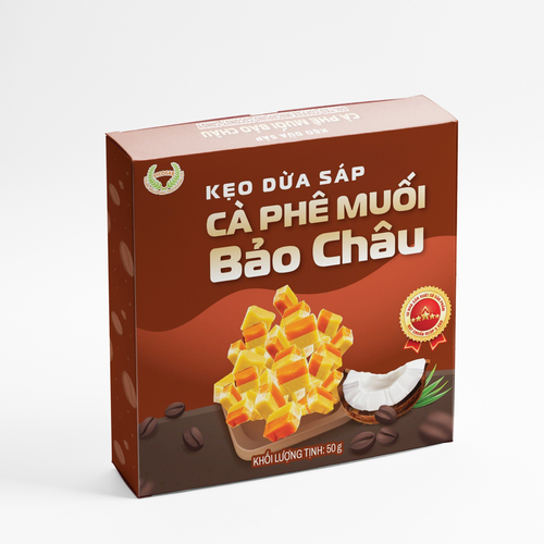 Kẹo Dừa Sáp Cà Phê Muối Bảo Châu 50g
