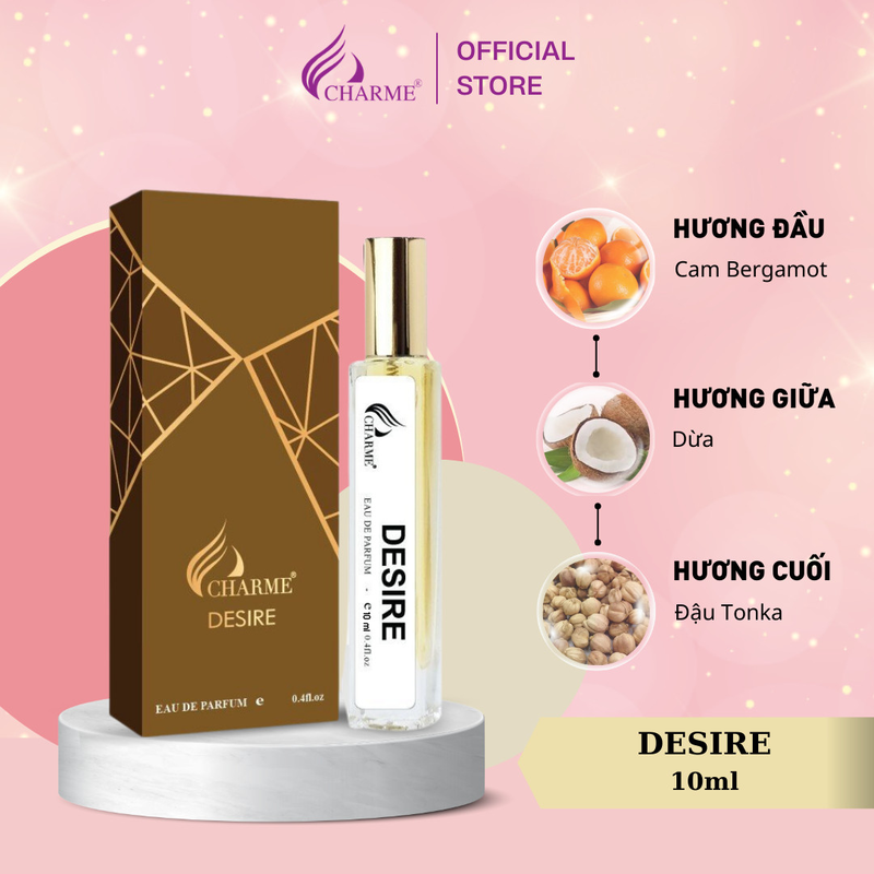 Nước hoa nam Charme Desire 10ml