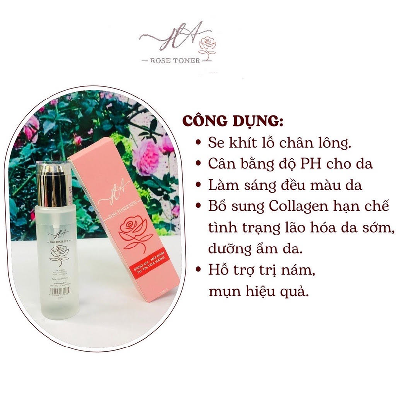 Nước hoa hồng hữu cơ HA Rose Toner New (100ml)