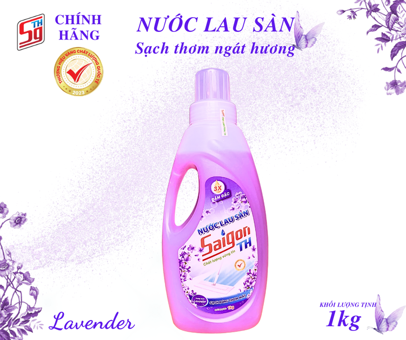 Nước lau sàn Saigon TH 1kg hương Lavender