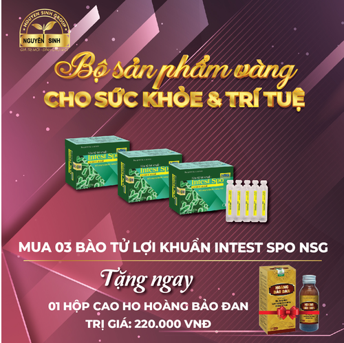 [ Tặng 1 Cao ho Hoàng Bảo Đan] Khi mua 3 bào tử lợi khuẩn