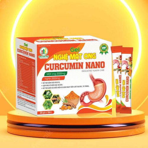 Gel Nghệ Mật Ong Curcumin Nano - Bảo Vệ Miên Mạc Dạ Dày