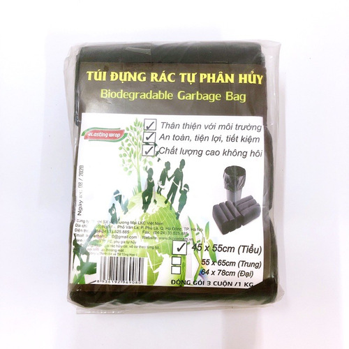 Túi rác đen KT 64x78cm (3 cuộn/1kg)