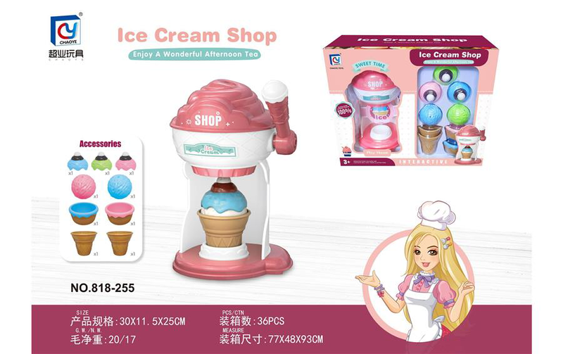 Bộ bán hàng kem (36 chi tiết, có pin) CHAOYE 818-255