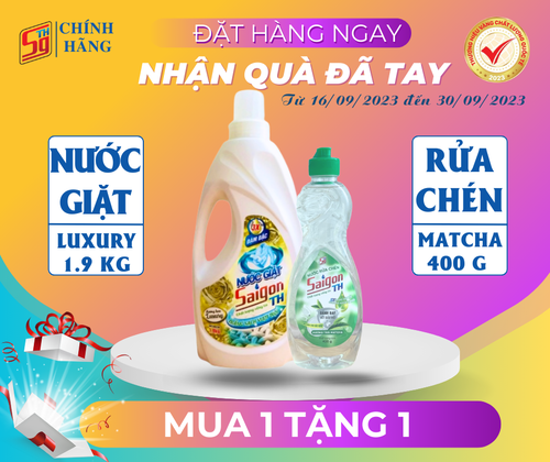 Nước giặt Saigon TH 1.9kg hương hoa Luxury