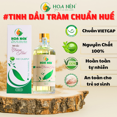 Tinh dầu tràm Huế nguyên chất  - 100ml Hoa Nén