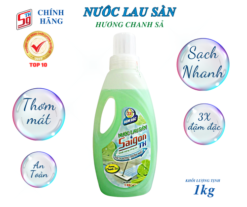 Nước lau sàn Saigon TH 1kg hương chanh sả