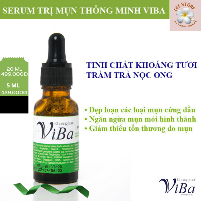 Serum/tinh chất mụn VIBA 20ml -  ngăn ngừa tổn thương da do mụn, ngừa mụn mới - GIT Store