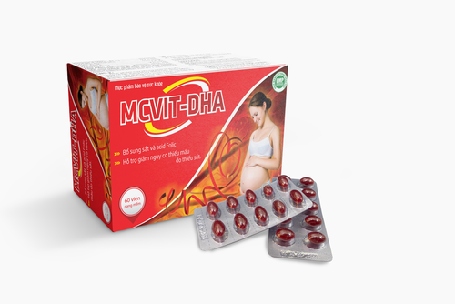 MC VIT-DHA (H/60V)-Dành cho bà bầu, phòng ngừa thiếu sắt, bổ sung DHA