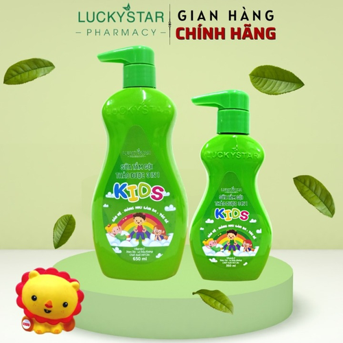 Sữa tắm gội kids 3 in 1 thảo dược Lucky Star