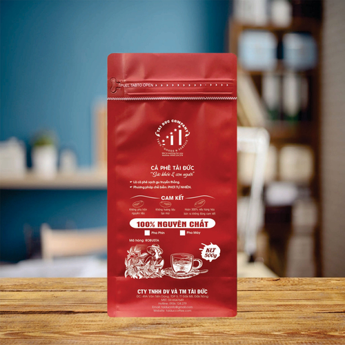 Cà phê thông thường 100% robusta (túi màu đỏ 1kg)