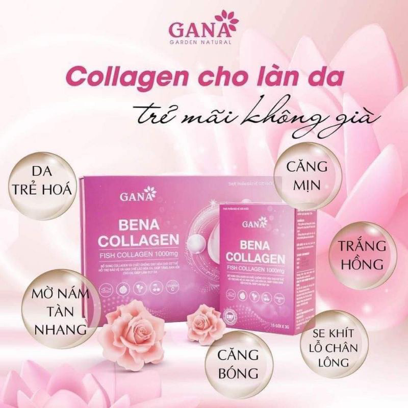 GANA - BENA Collagen Trẻ Hóa Làn Da  ( 30 gói)