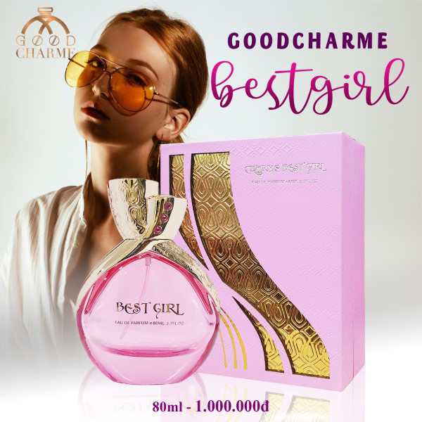 Nước Hoa Nữ Cao Cấp GOOD CHARME BEST GIRL 80ml Lưu Hương Lâu Phong Cách Quyến Rũ, Ngọt Ngào, Sexy Chính Hãng