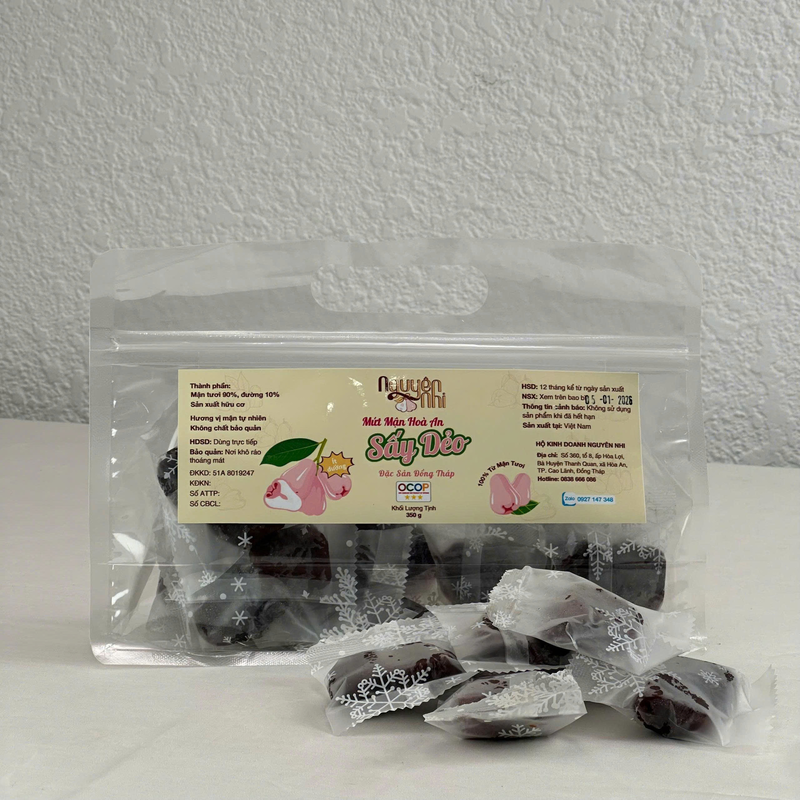 Mận sấy dẻo túi 350gr (đặc sản đồng tháp) - OCOP 3sao