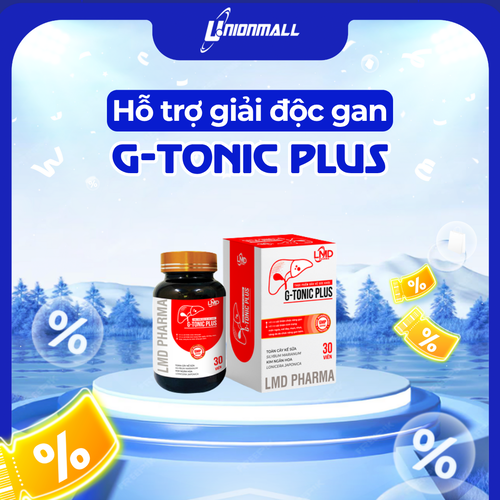 Hô trợ hạ men gan, giải độc gan G-Tonic Plus