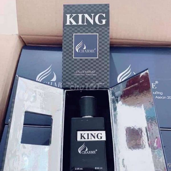 Nước Hoa Nam CHARME KING 60ml Lưu Hương Lâu Phong Cách Lịch Lãm, Ôn Hoà, Sang Trọng Chính Hãng