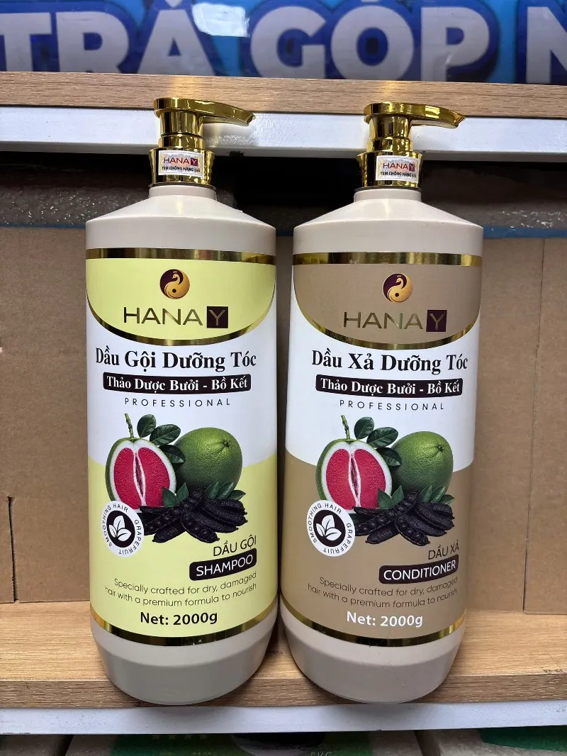 Bộ gội xả thảo dược Hanay 2000ml