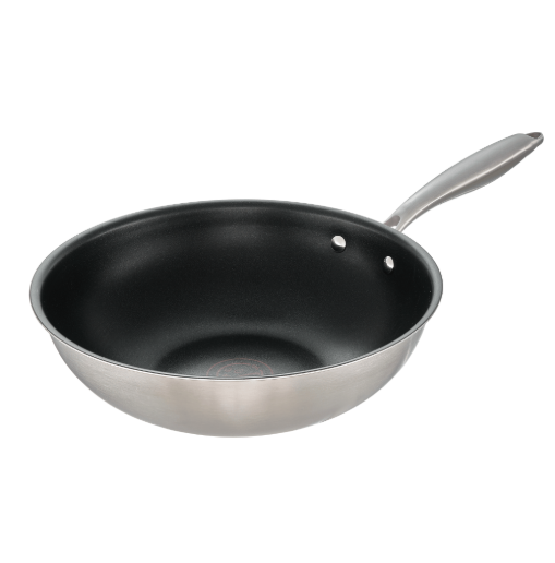 CHẢO INOX CHỐNG DÍNH NGUYÊN KHỐI OMI ESSENTIAL 28CM (CHẢO XÀO)