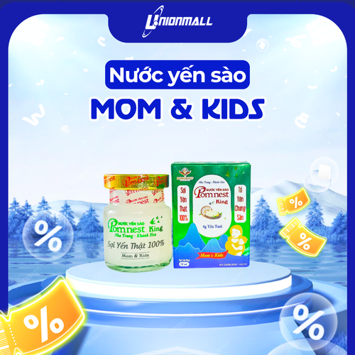 Nước Yến Sào Pomnest King Mom & Kids - Lốc 6 hũ